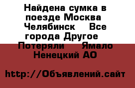 Найдена сумка в поезде Москва -Челябинск. - Все города Другое » Потеряли   . Ямало-Ненецкий АО